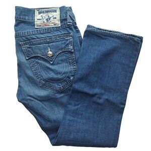 True Religion Men's World Tour Straight Leg Blue Jeans Size W31W31